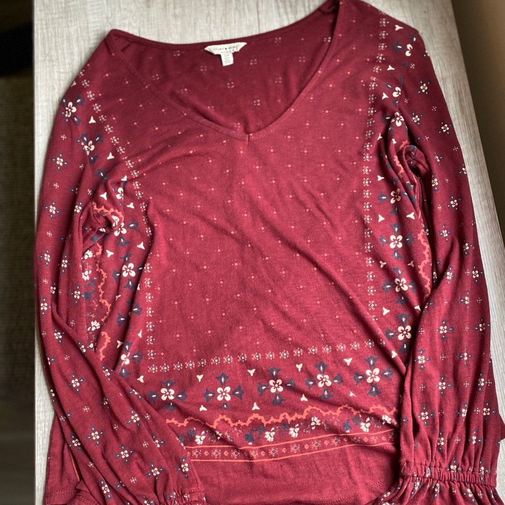 Long Sleeve Bell Wrist Top